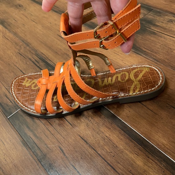 Sam Edelman Gilda sandals size 8.5 orange - Picture 2 of 5